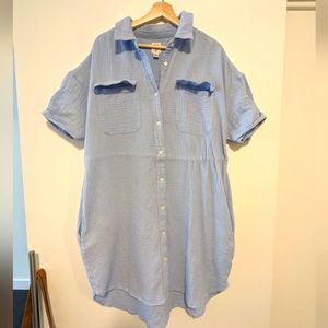 French Blue Shirtdress